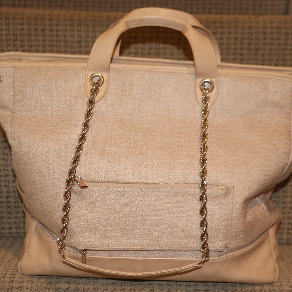 Beis - Everyday Tote in Beige Woven